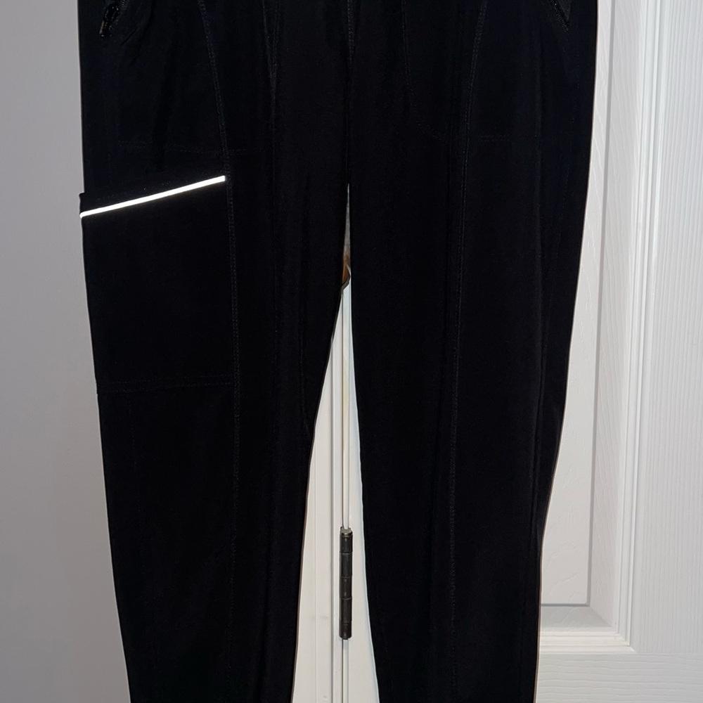 Cherokee Black Track Pants with Reflective Detail